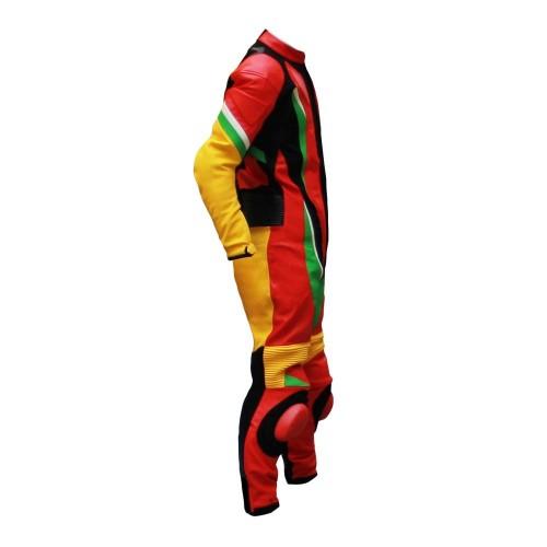 MOTORCYCLE MULTICOLORS LEATHER ONE PIECE RACING SUITS
