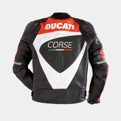 DUCATI CORSE MEN MOTORCYCLE LEATHER RACING JACKETS