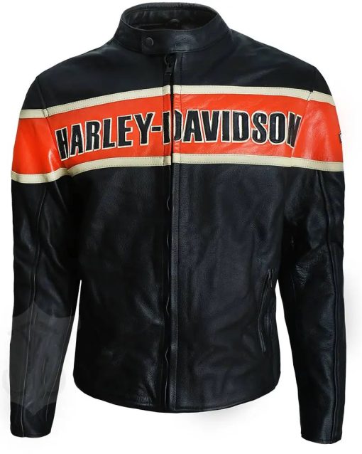 HARLEY DAVIDSON MOTORCYCLE LEATHER RACING JACKET