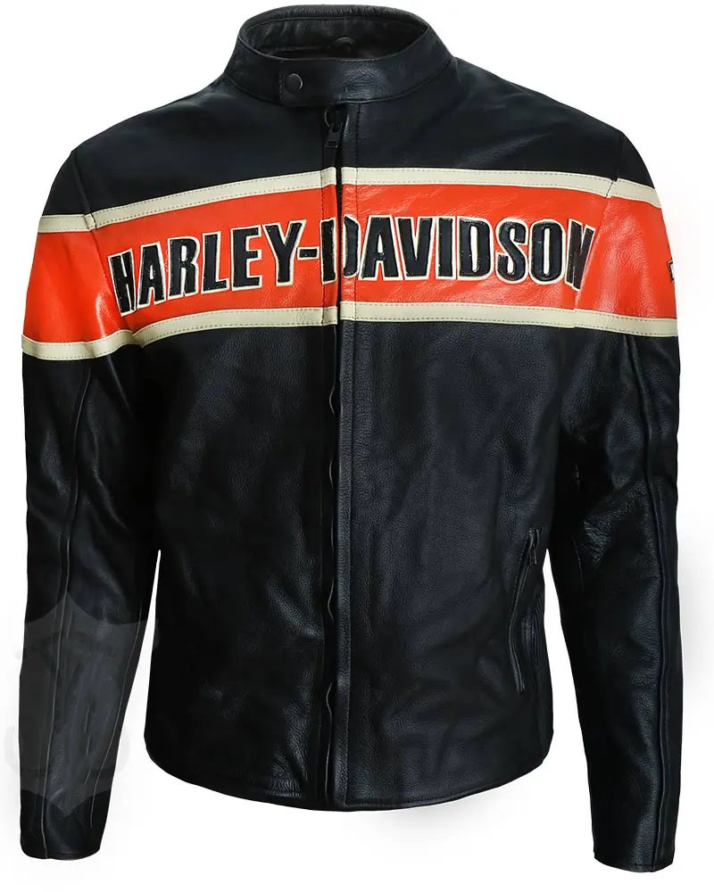 HARLEY DAVIDSON MOTORCYCLE LEATHER RACING JACKET - LeatherVale 2022