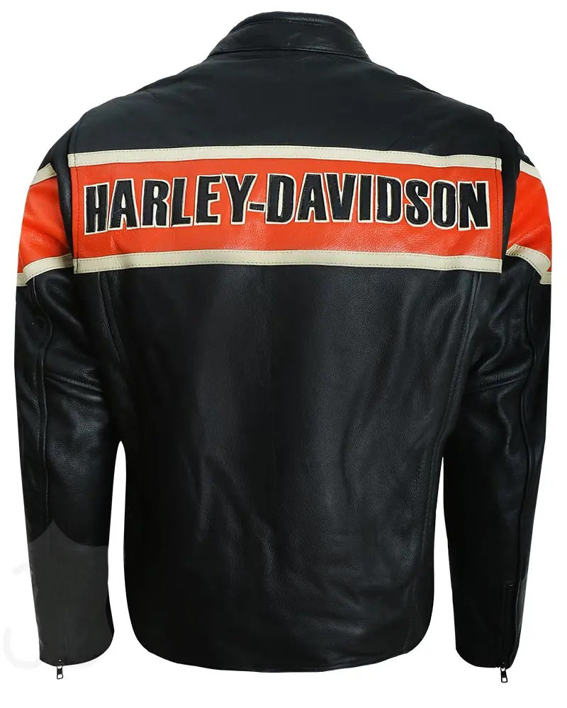 HARLEY DAVIDSON MOTORCYCLE LEATHER RACING JACKET - LeatherVale 2024