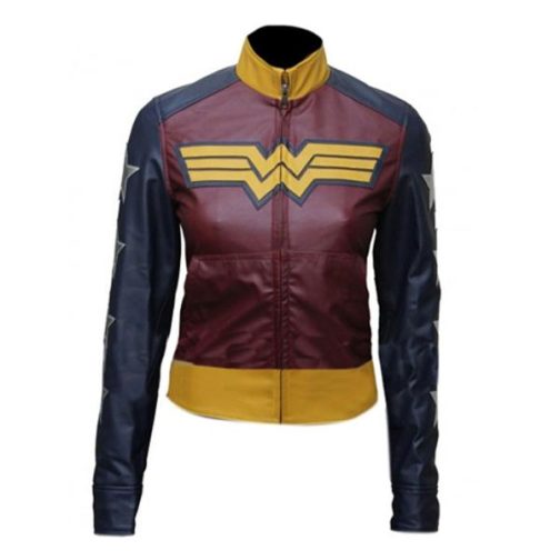 Wonder Woman Faux Leather Jacket 1