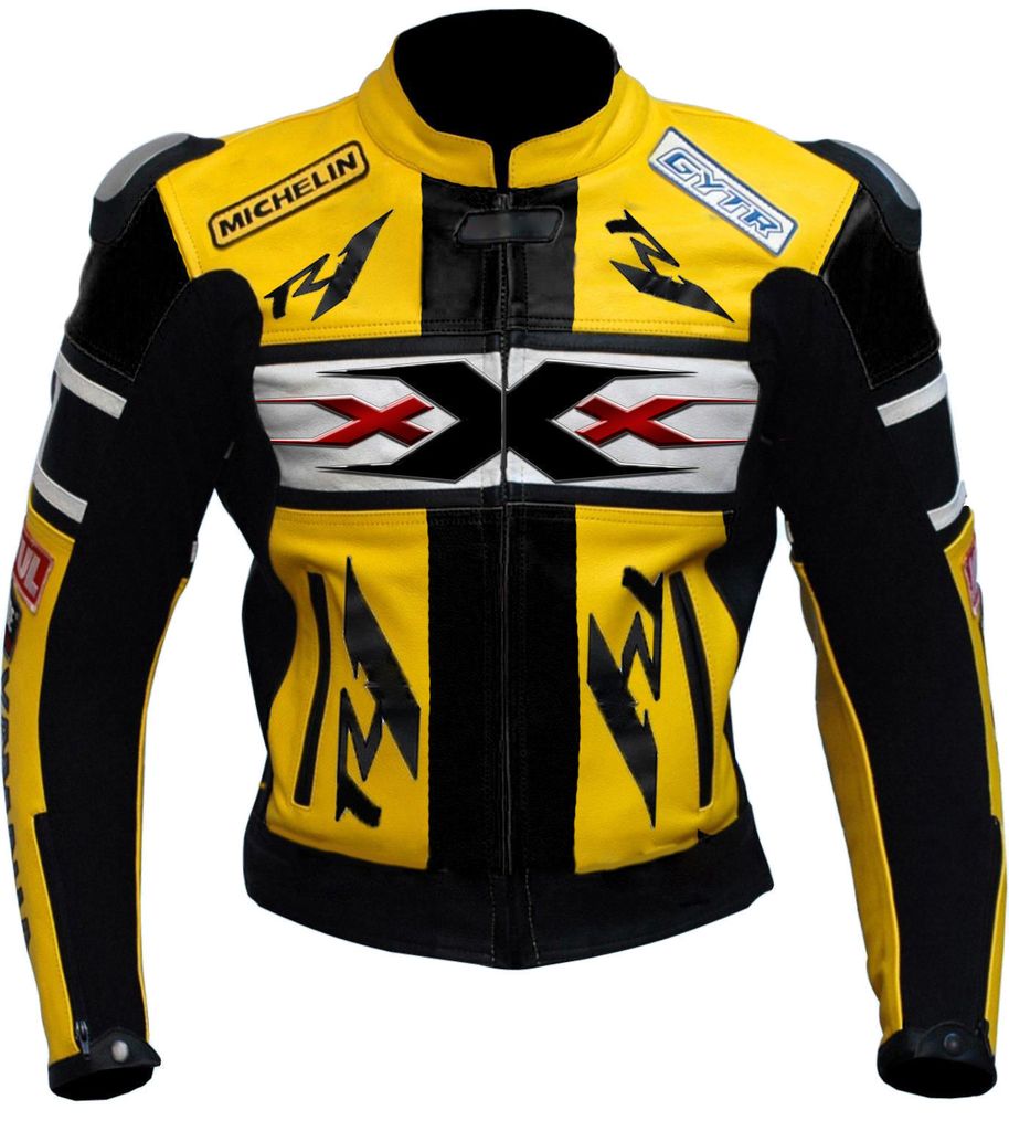 MOTORCYCLE R1 LEATHER RACING JACKET - LeatherVale 2024