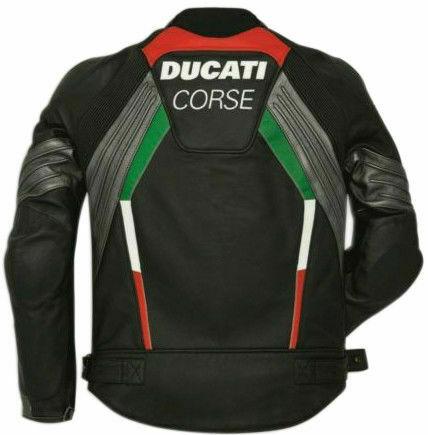 DUCATI CORSE MOTORCYCLE LEATHER RACING JACKETS