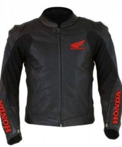 NEW HONDA MOTORCYCLE LEATHER RACING RED JACKET