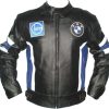 BMW Black Motorcycle Leather Biker Racing Jacket