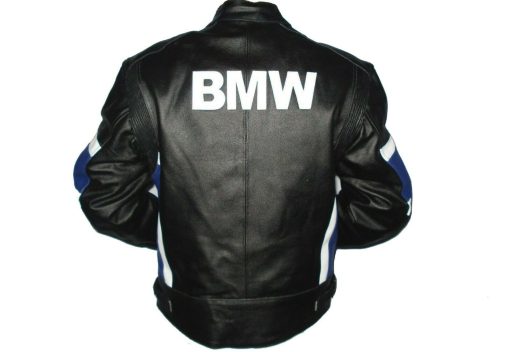 BMW Black Motorcycle Leather Biker Racing Jacket