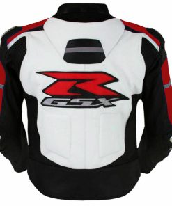 Suzuki Motorcycle Leather Biker Racing Jacket