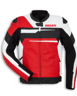 Ducati Racing sports Motorcycle Leather Biker Jacket