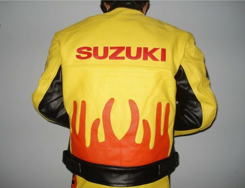Suzuki Repsol Motorcycle Leather Biker Racing Jackets