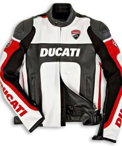 Ducati Sport Motorcycle Leather Racing Jacket