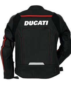 Ducati Corse Sport Motorcycle Leather Racing Jacket