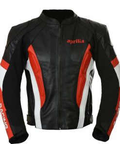 Aprilia Riding Sports Motorcycle Leather Racing Jacket