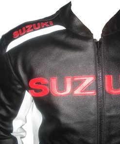 Suzuki Motorsports Biker Leather Racing Jacket