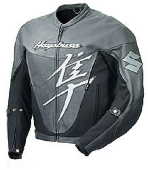 Suzuki Hayabusa Motorsports Biker Leather Racing Jacket