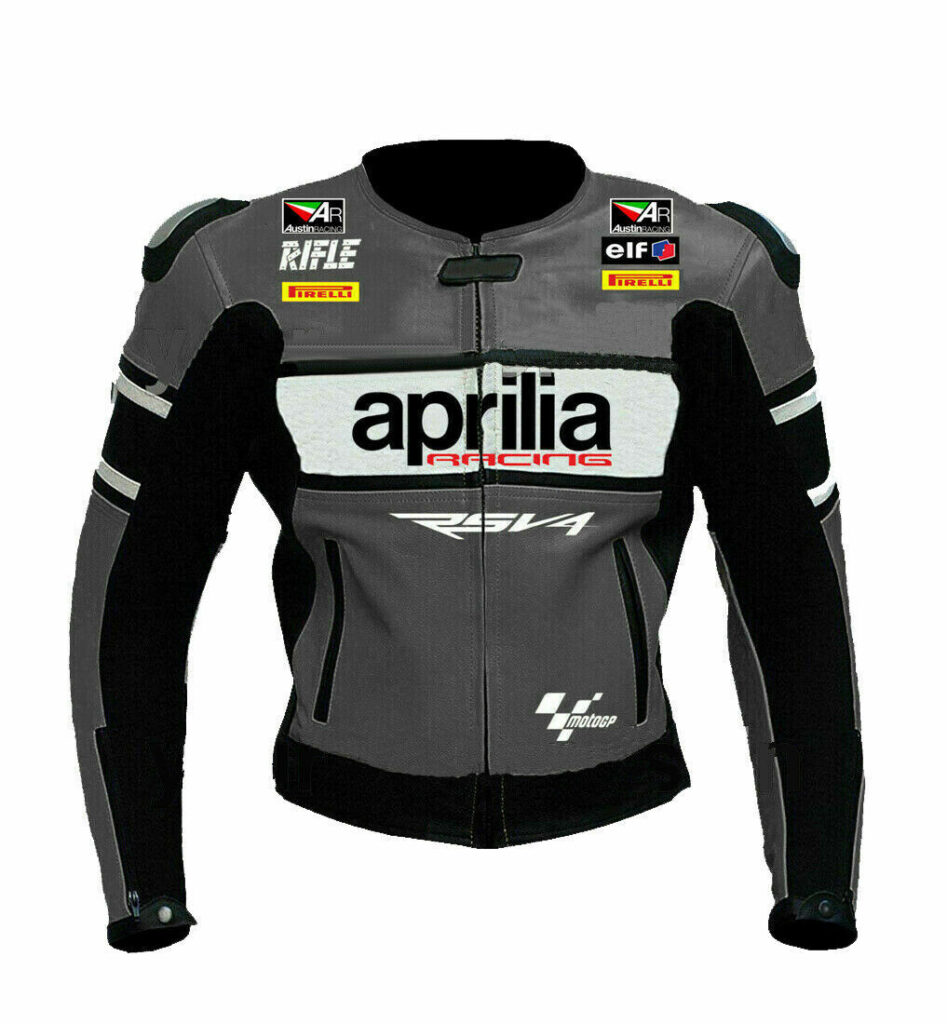 Aprilia Racing Sports Motorcycle Leather Jacket - LeatherVale 2023