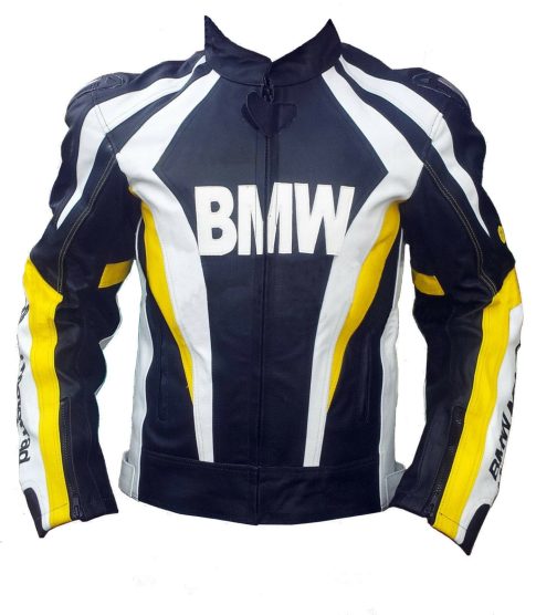 BMW Compaq Racing sports Motorcycle Leather Biker Jacket
