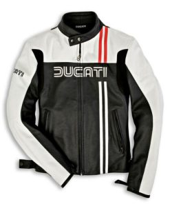Ducati Riding Sport Motorcycle Leather Racing Jacket