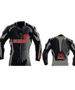 Suzuki Sports Motorcycle Leather Racing Jacket