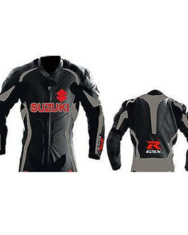 Suzuki Riding Sports Motorcycle Leather Racing Jacket