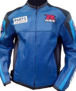 Suzuki GSX-R Sports Motorcycle Leather Racing Jacket