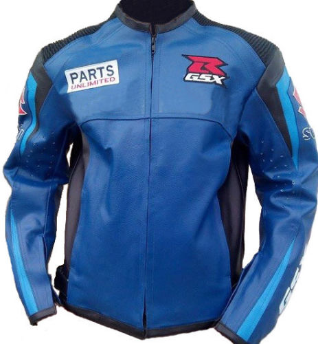 Suzuki GSX-R Sports Motorcycle Leather Racing Jacket