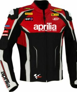 Aprilia Motorsports Motorcycle Leather Racing Jacket