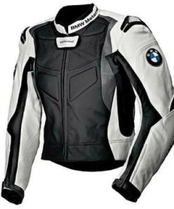BMW MotoGp White Motorcycle Leather Biker Jacket