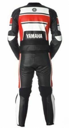 RED BLACK YAMAHA RIDER LEATHER RACING SUITS