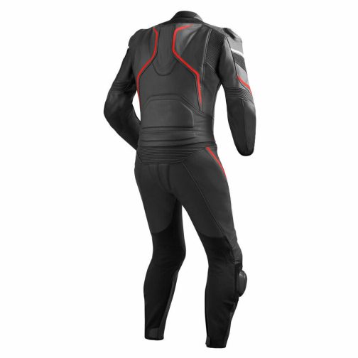 MEN'S PRO RIDER MOTORCYCLE LEATHER RACING SUIT BACK