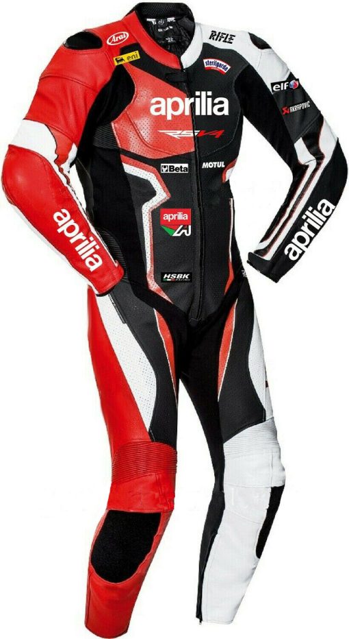 APRILIA RIDER MOTORCYCLE LEATHER RACING SUIT
