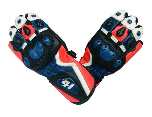 New Real Leather Biker Gloves Motorbike Racing Multicolored Gloves