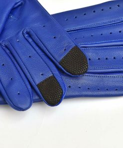New Real Leather Driving TOUCH SCREEN Knuckle Holes Motorbike Gloves